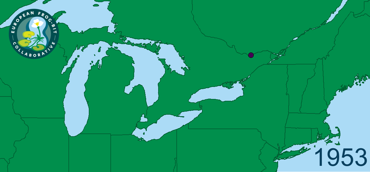 EFB spread over time across the Great Lakes region.